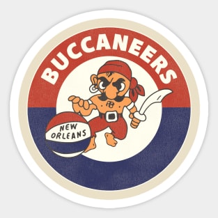 Defunct New Orleans Buccaneers Basketball Team Sticker